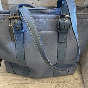 COACH Hampton Signature Blue Tote Bag J0682-F10693